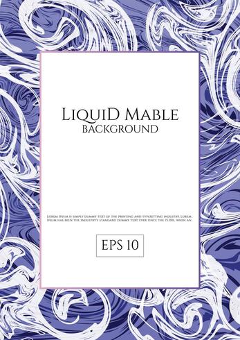 Fond de marbre liquide bleu violet vecteur