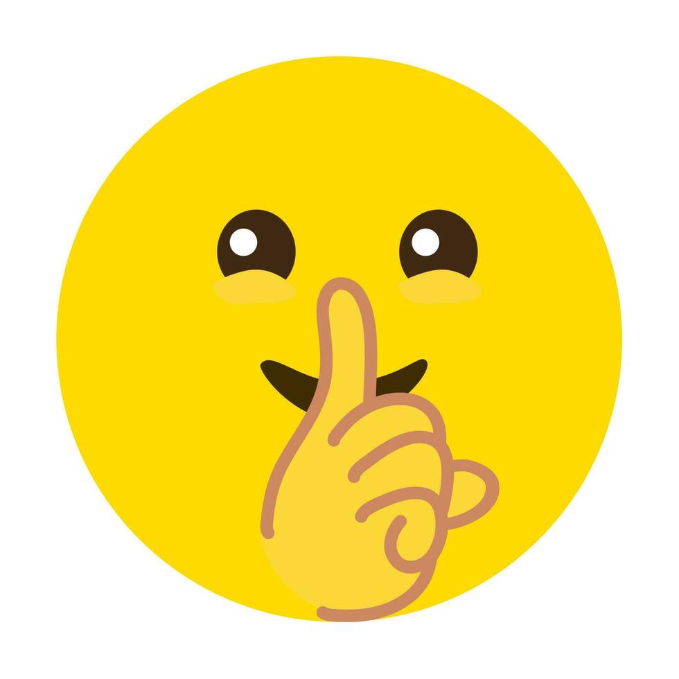 interdit de parler émotion visage vecteur emoji