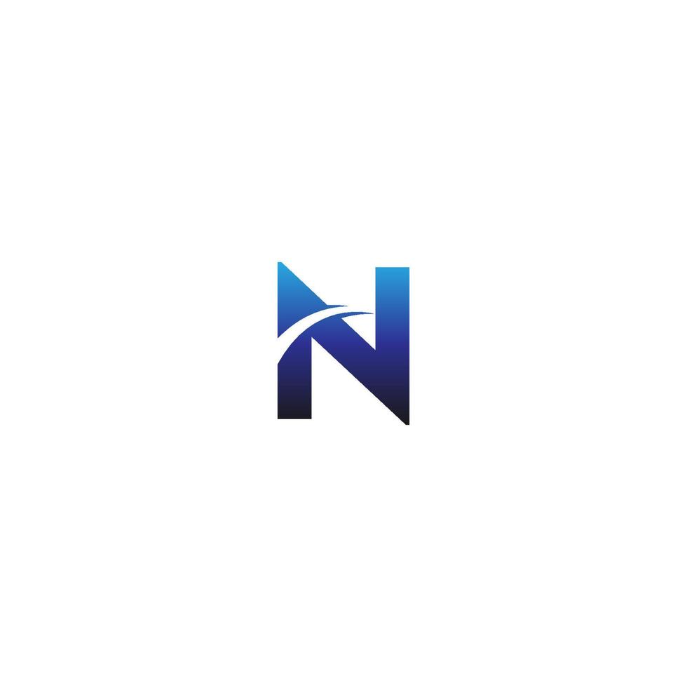 icône de modèle d'entreprise de conception de logo lettre n vecteur