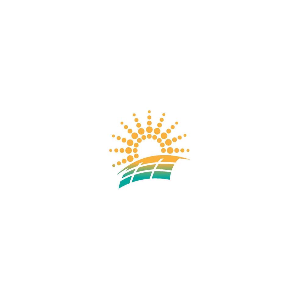 symbole de l'énergie solaire vecteur de conception de logo d'icône de foudre