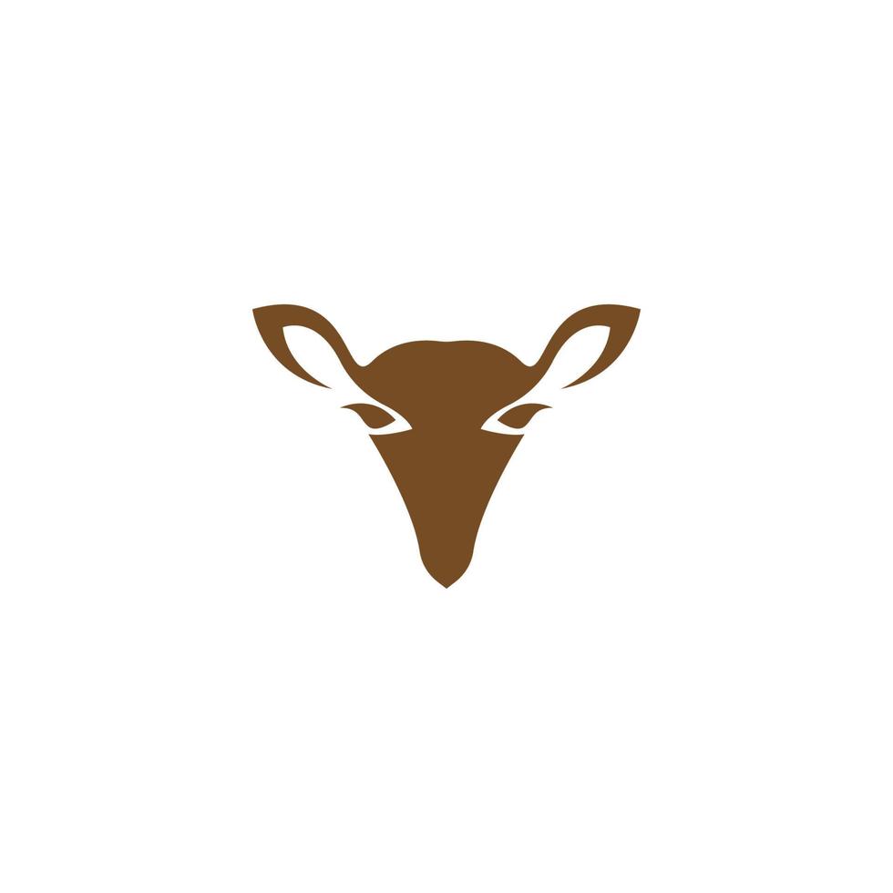 cerf logo icône illustration design vecteur