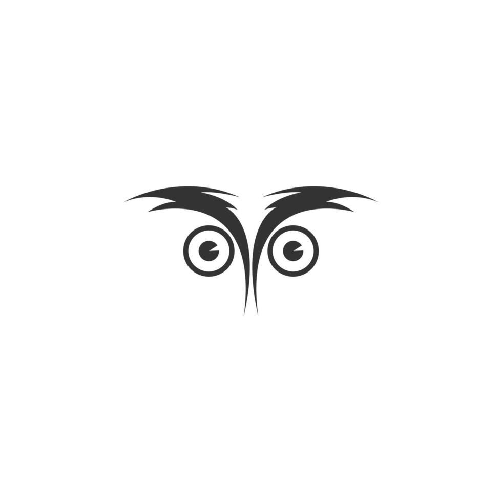 modèle de conception d'icône de vecteur de logo de hibou