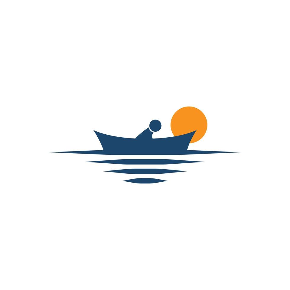 vecteur de modèle de conception d'icône de logo de bateau de croisière