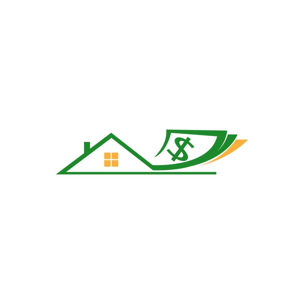 illustration vectorielle de conception d'icône de logo de trésorerie à la maison vecteur