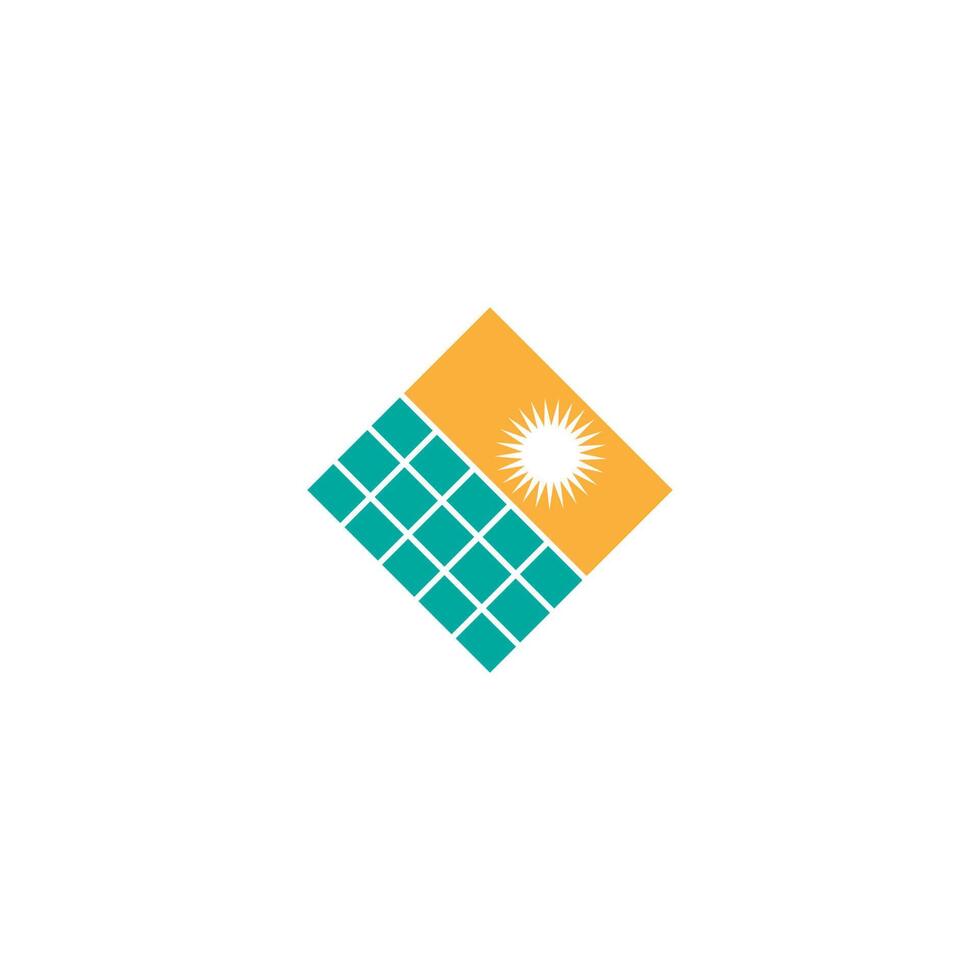 symbole de l'énergie solaire vecteur de conception de logo d'icône de foudre