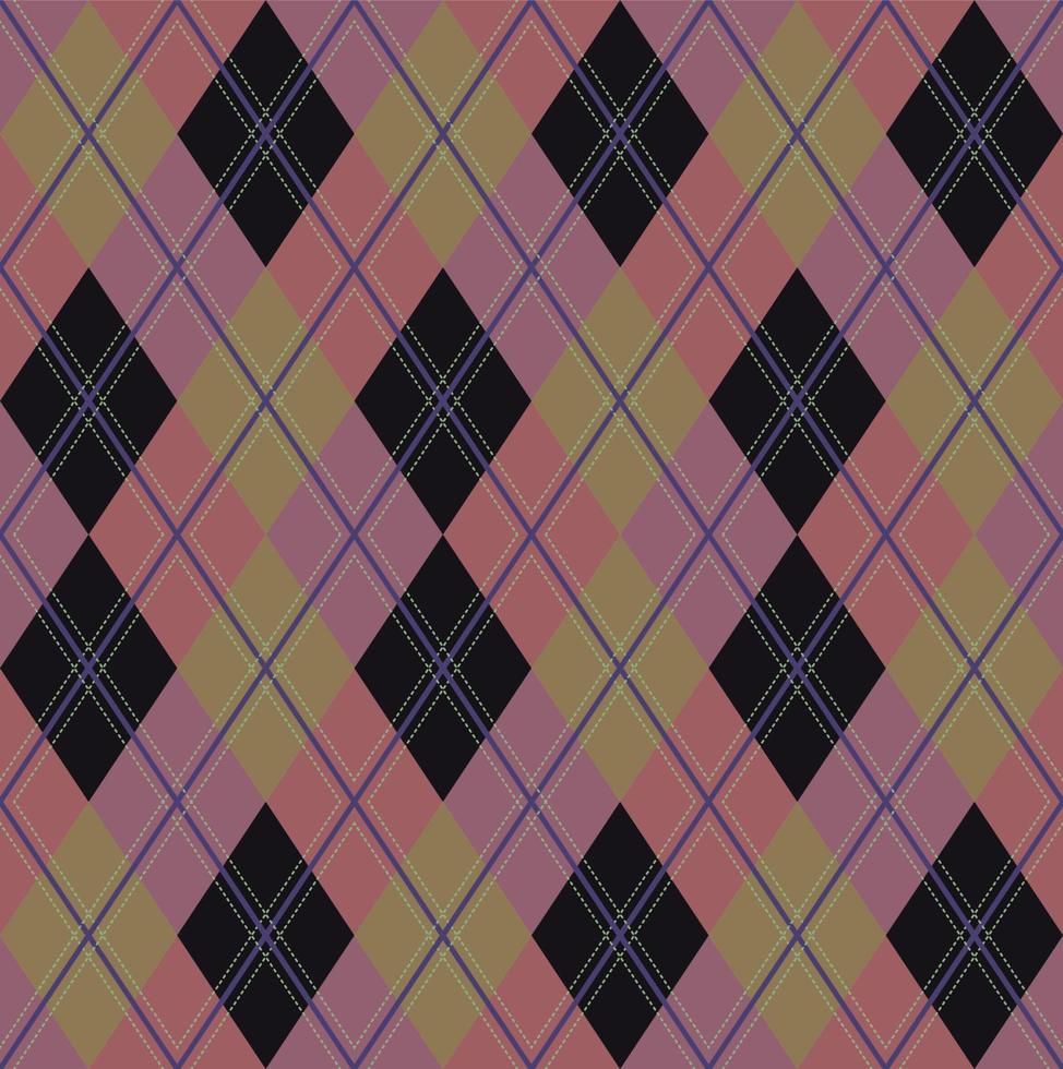 vecteur de motif argyle, géométrique, arrière-plan, tricot classique, plaid