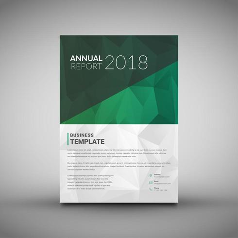 Modèle de Flyer de rapport annuel vecteur