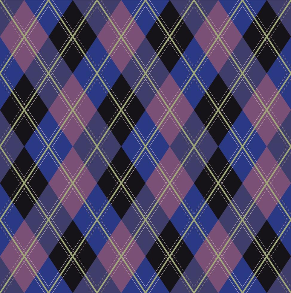 vecteur de motif argyle, géométrique, arrière-plan, tricot classique, plaid