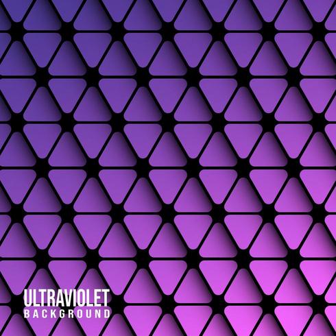 Modèle de fond de triangles violettes vecteur