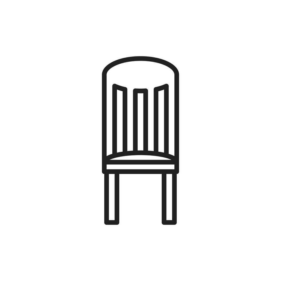 chaise en bois pour ressource graphique de site Web, présentation, symbole vecteur