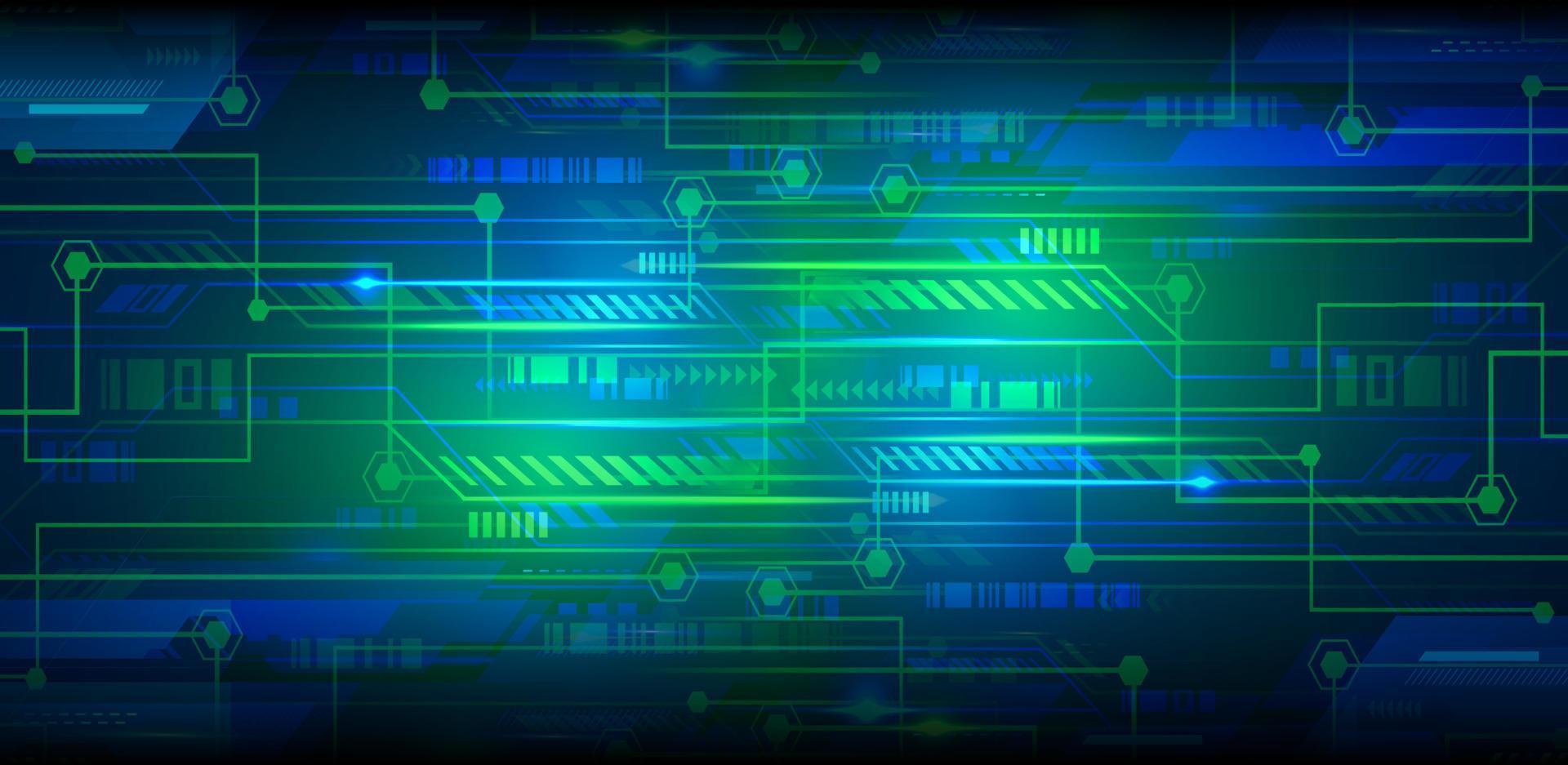 fond de concept de technologie future cyber circuit vecteur