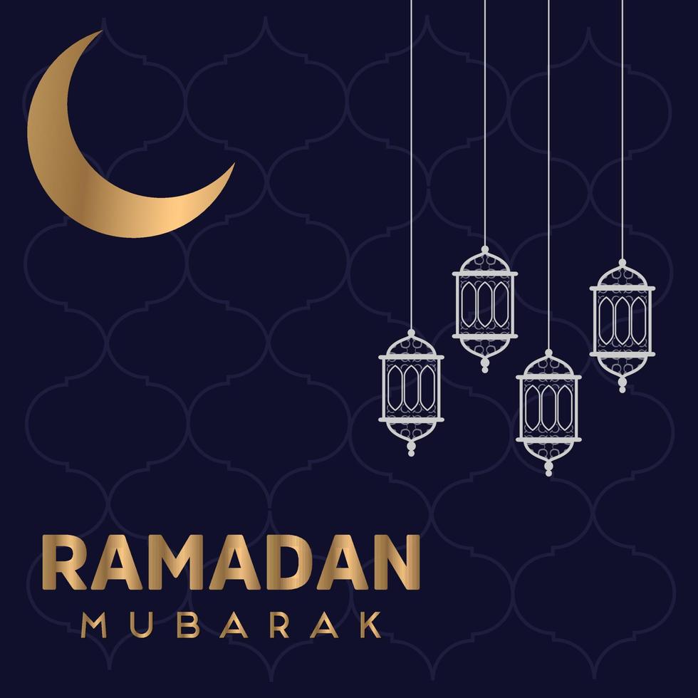 ramzan ramadan moubarak mois saint cartes postales prière vecteur