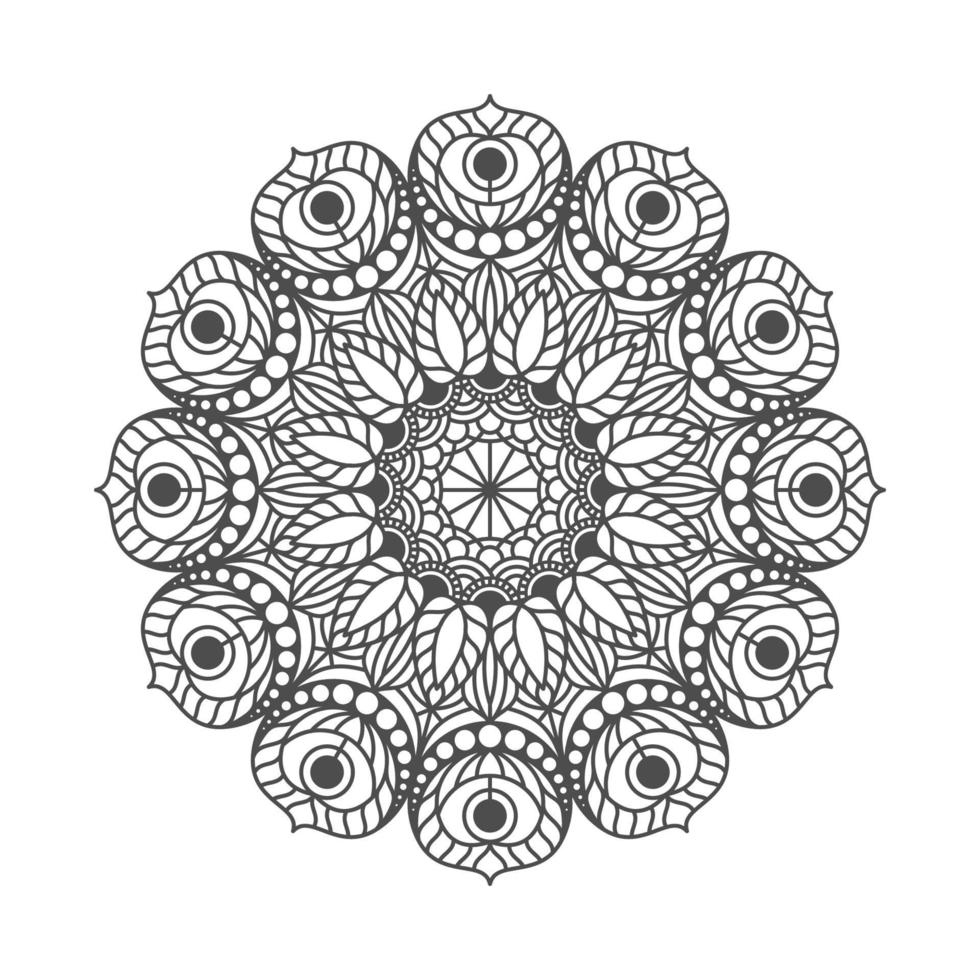 mandala élégant et unique vecteur