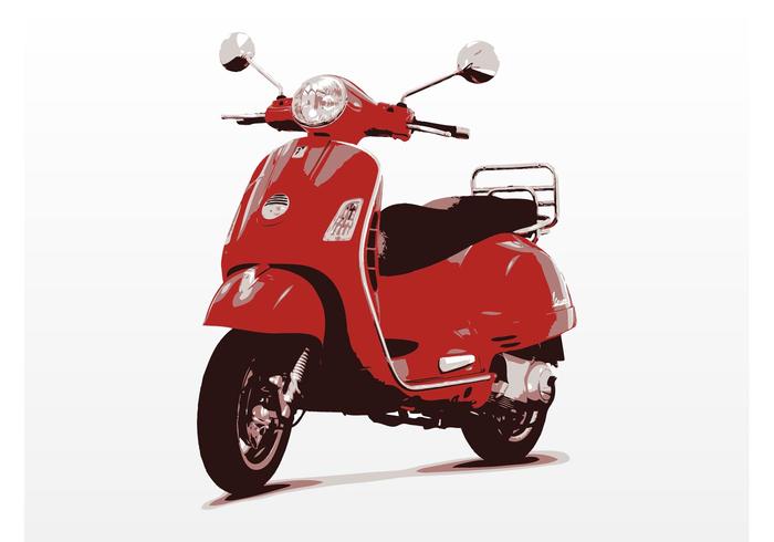 Vecteur vespa scooter