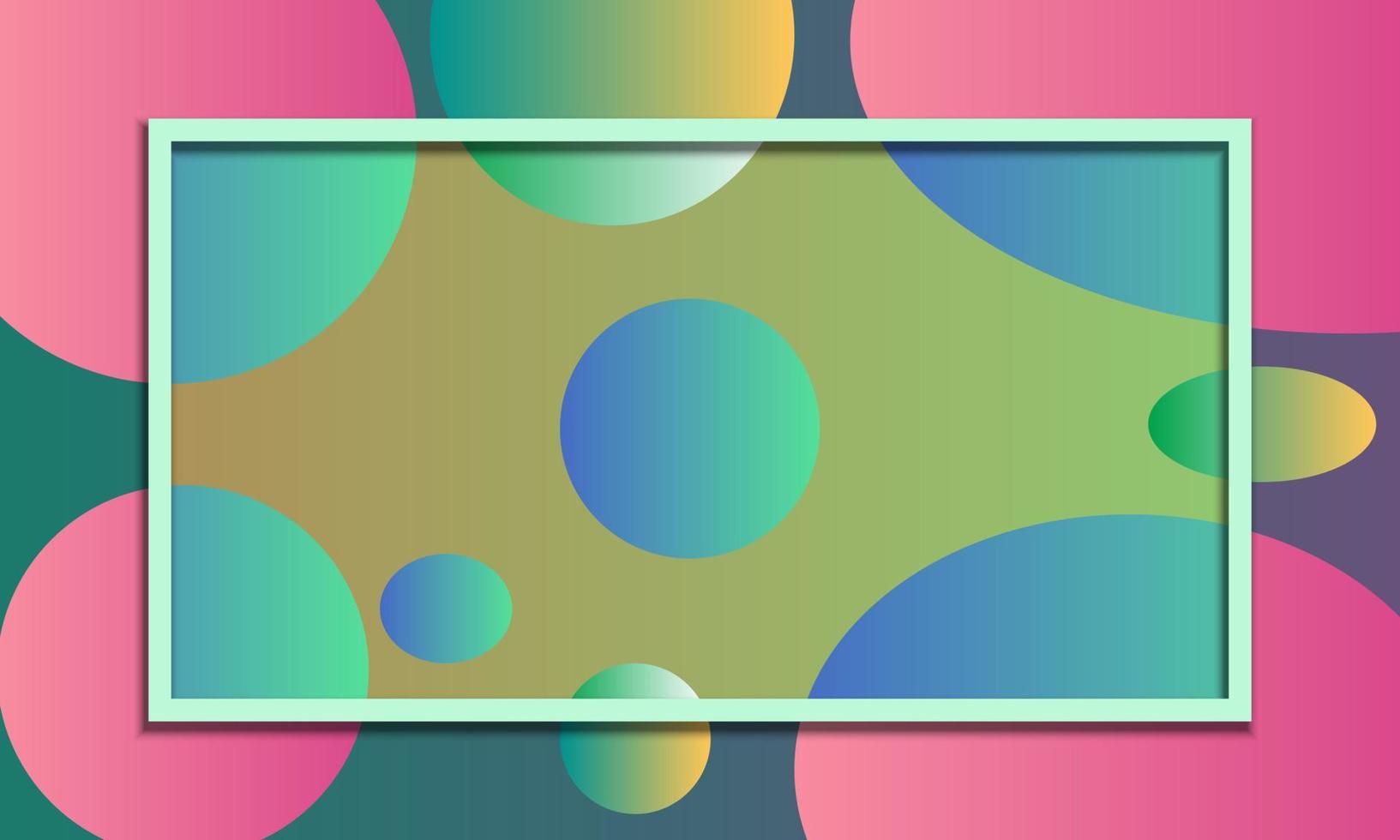 vecteur de fond abstrait, bulles colorées