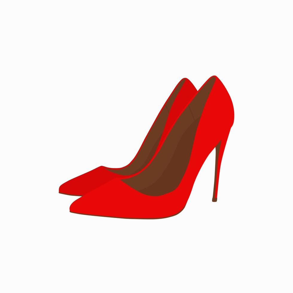 chaussures à talons hauts rouges pour femmes. vecteur