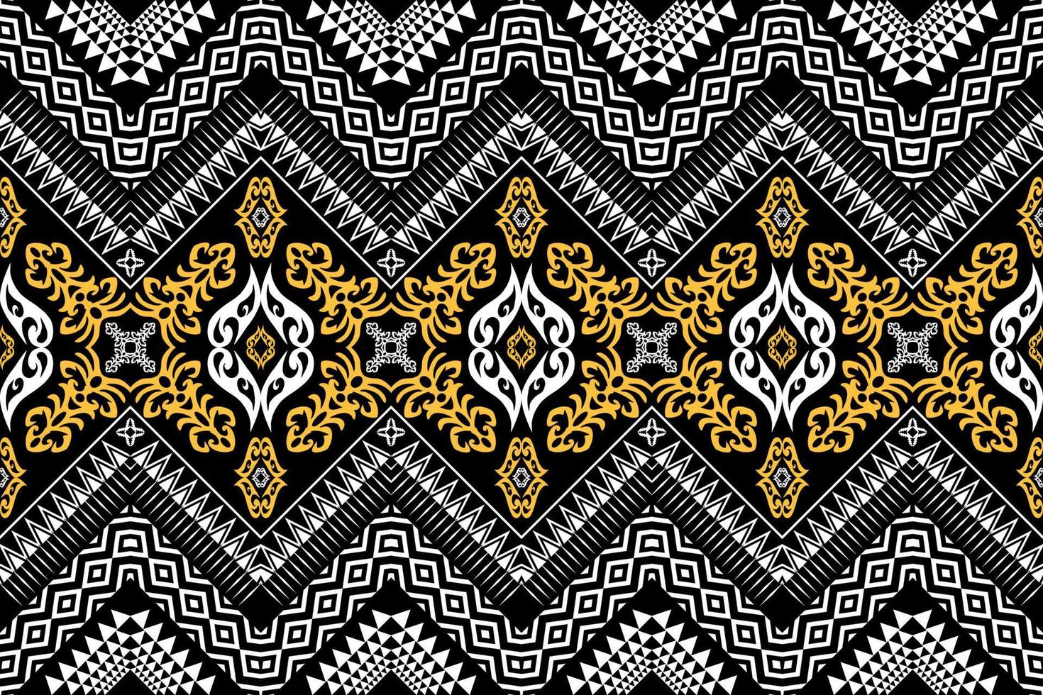 motif traditionnel oriental ethnique géométrique.figure style de broderie tribale.design pour papier peint, vêtements, emballage, tissu, illustration vectorielle vecteur