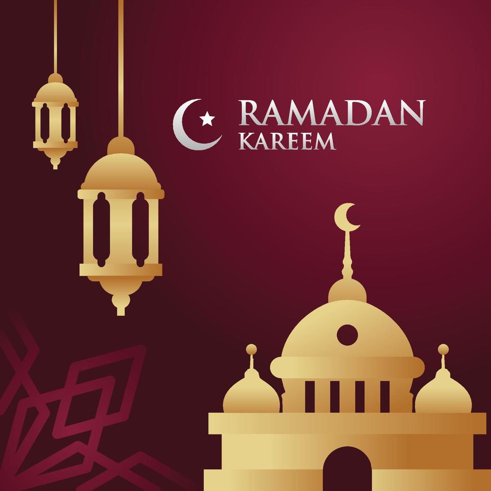 conception de ramadan kareem célébrer vecteur