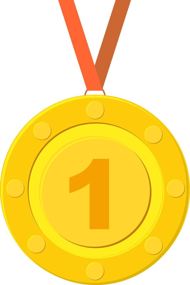 Médaille du gagnant du trophée vecteur