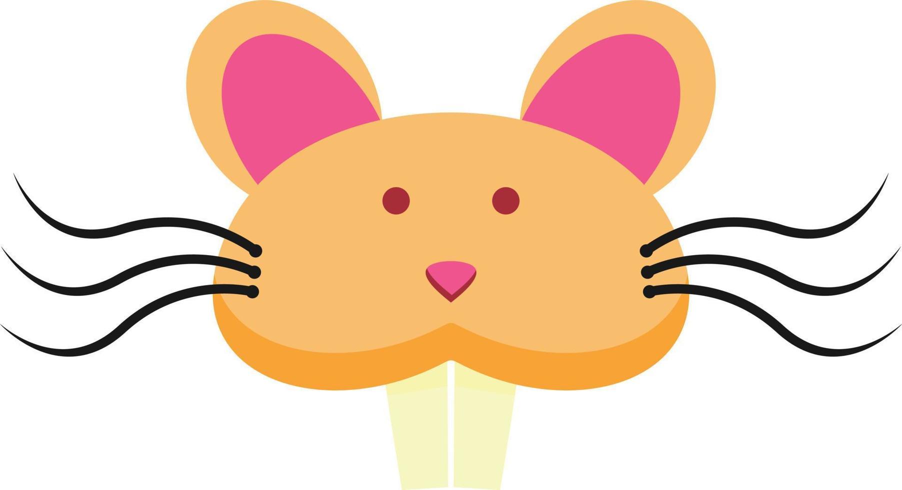vecteur d'illustration de dessin animé tête de souris