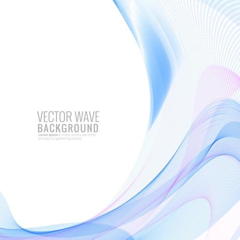 Vague colorée élégante abstraite vecteur