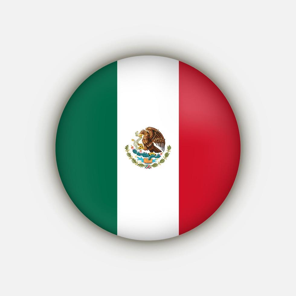 pays mexique. drapeau mexique. illustration vectorielle. vecteur