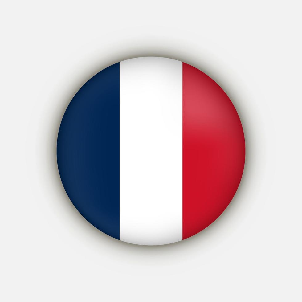 pays France. drapeau français. illustration vectorielle. vecteur