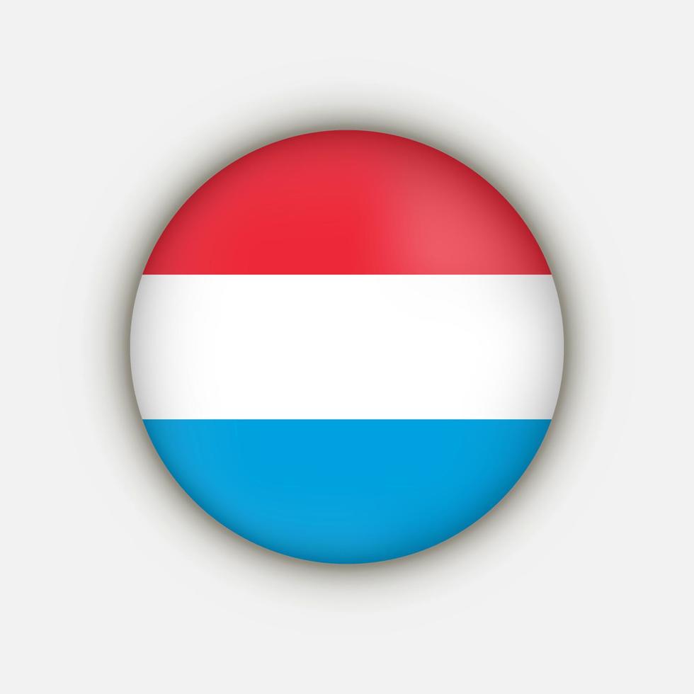 pays luxembourgeois. drapeau luxembourgeois. illustration vectorielle. vecteur