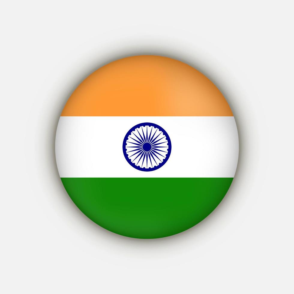 pays Inde. drapeau indien. illustration vectorielle. vecteur