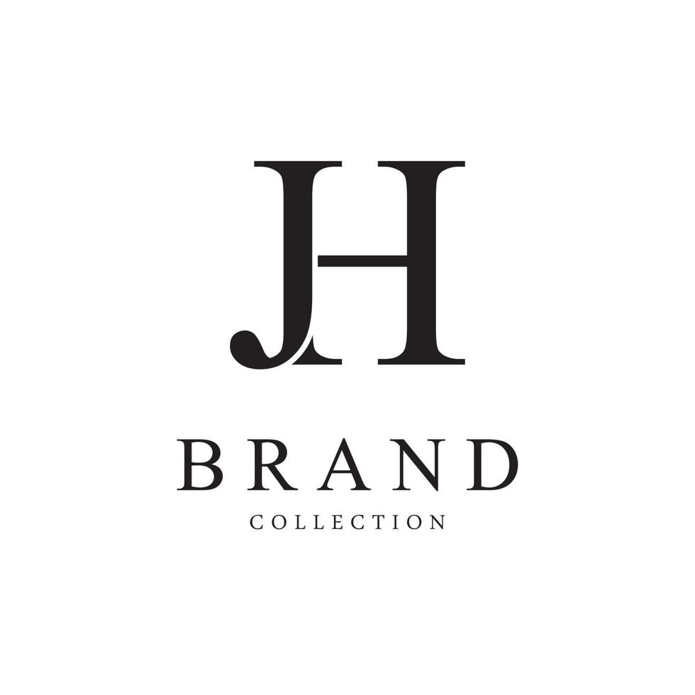 lettre jh vector logo design symbole icône emblème