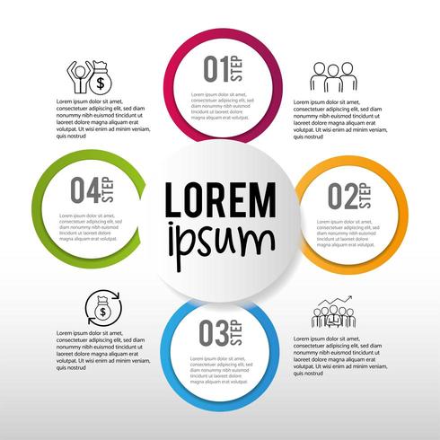 processus d&#39;usine de stratégie de données infographiques vecteur