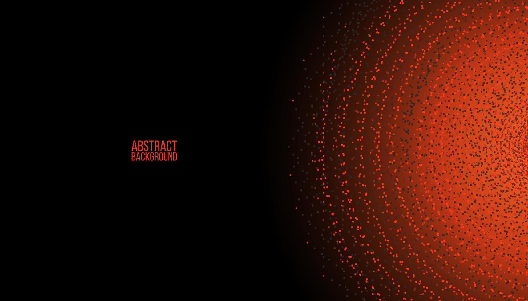 particules coulent fond géométrique. formes scintillantes orange de lumières. concept abstrait. illustration vectorielle. vecteur