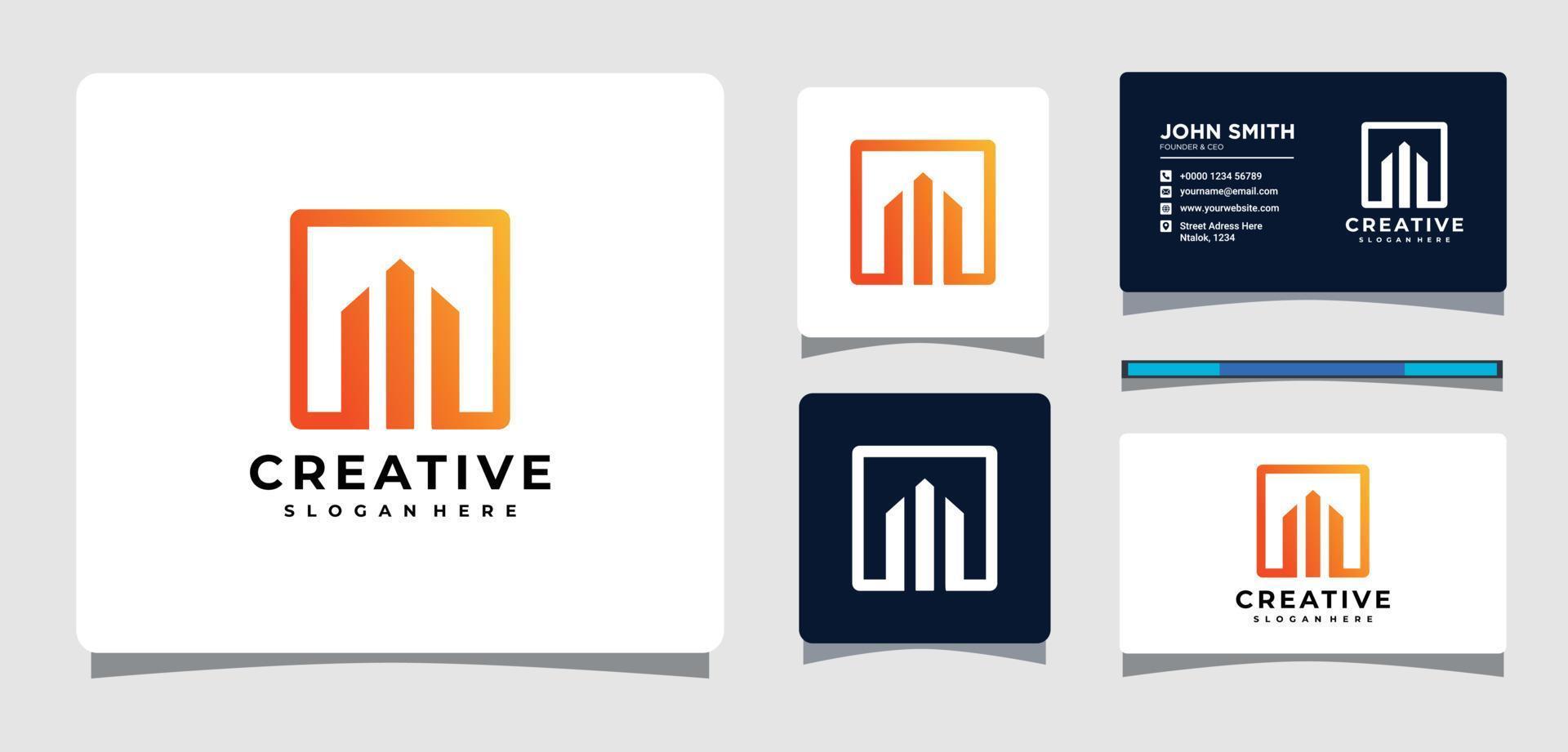 inspiration de conception de logo de finance simple vecteur