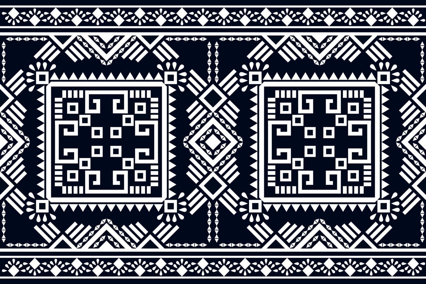 motif géométrique oriental et traditionnel ethnique asiatique harmonieux pour la texture et l'arrière-plan. décoration de motifs en soie et en tissu pour tapis, vêtements, emballages et papiers peints vecteur