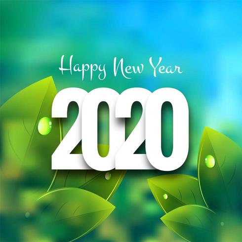 Bonne année 2020 vecteur