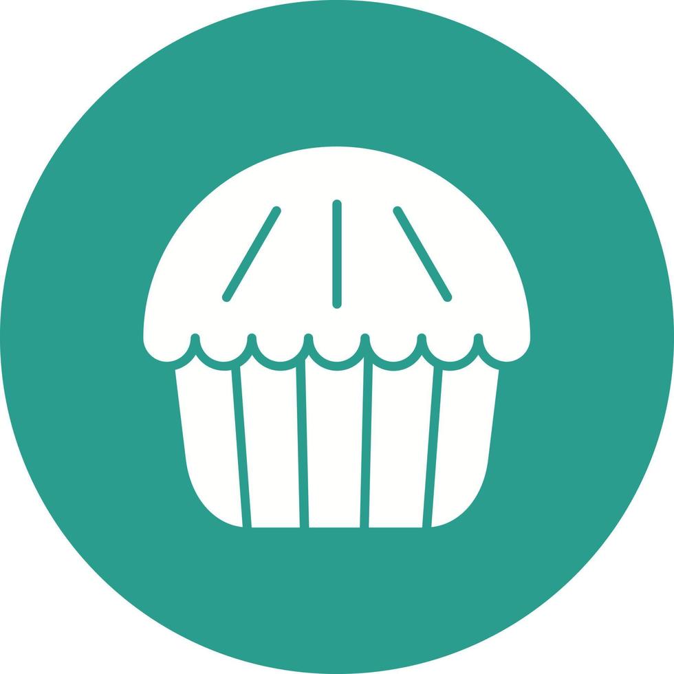 icône de fond de cercle de ligne de tarte vecteur