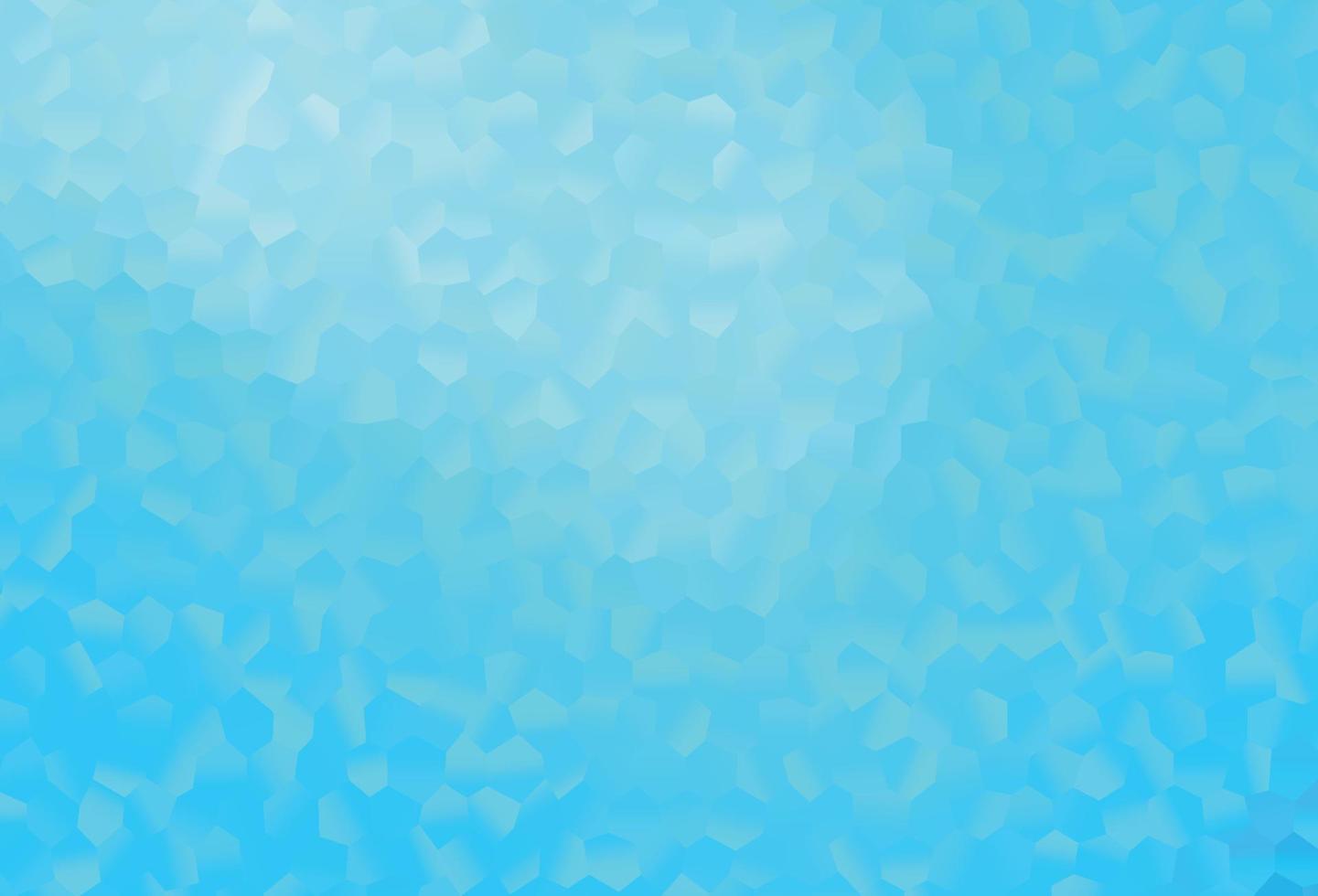 texture de vecteur bleu clair avec des hexagones colorés.