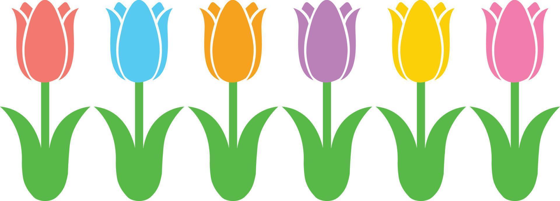 fleur de tulipes 1 vecteur