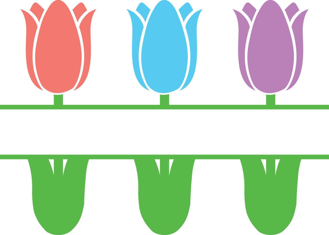 tulipes split nom vecteur