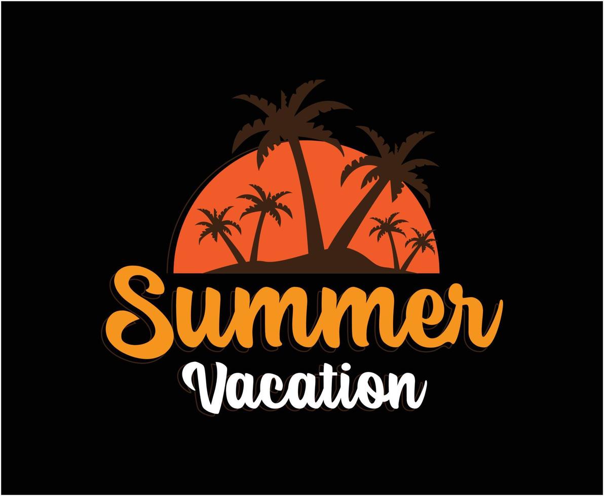 conception de t-shirt vecteur illustration vacances d'été