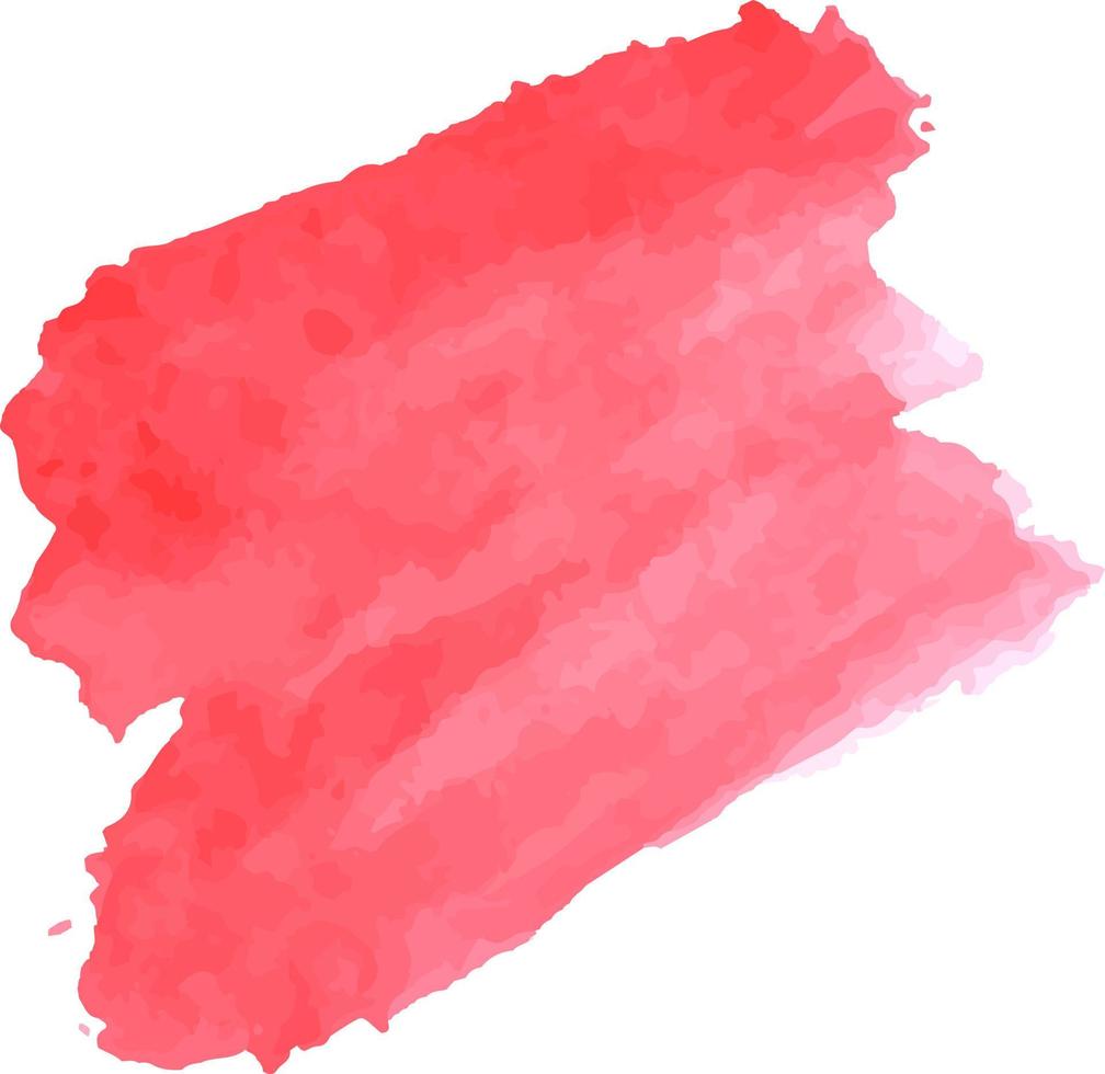 pinceau aquarelle rouge vecteur