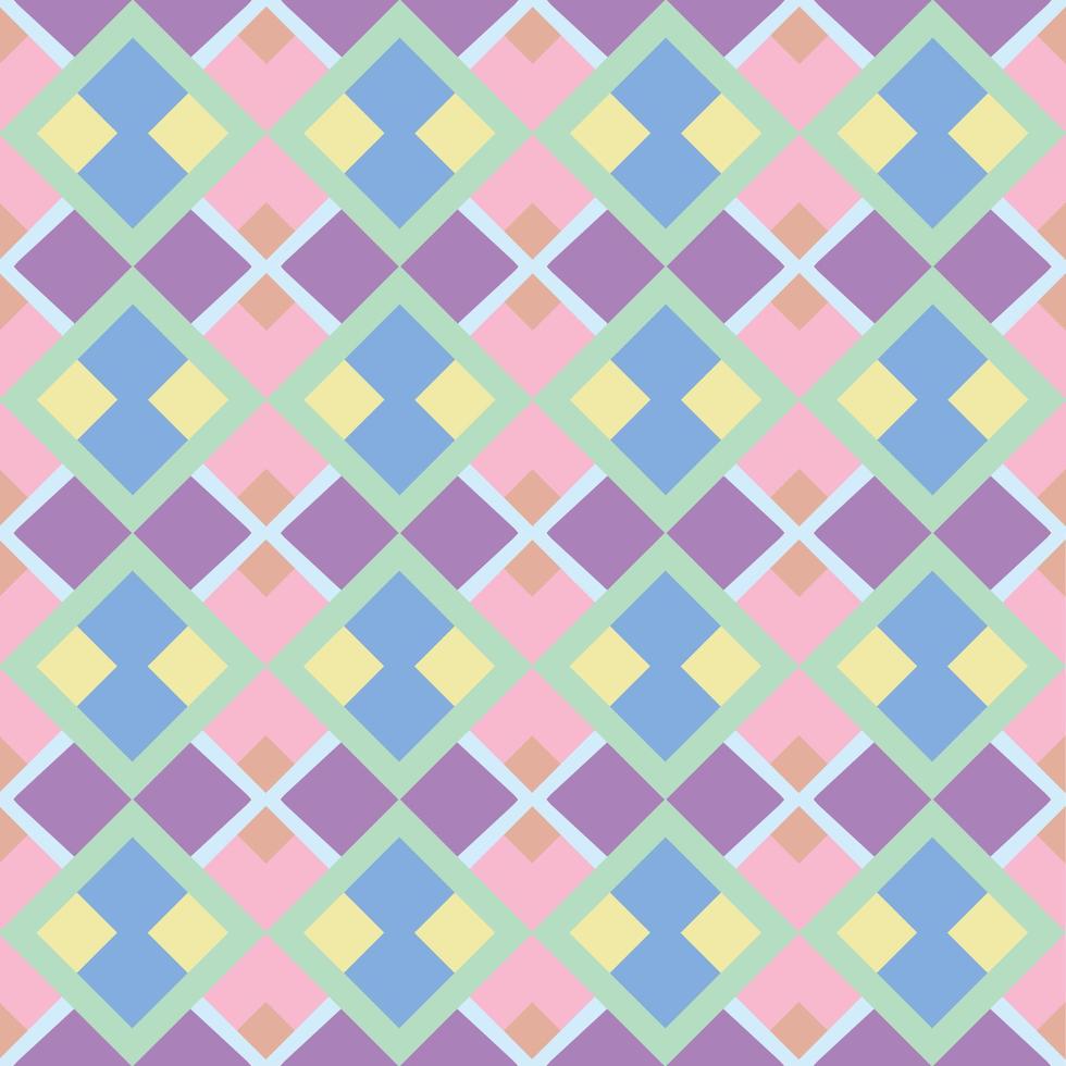 modèle vectoriel. motif de tissage carré plus fréquent, motif vectoriel sans couture. texture élégante moderne. design graphique tendance pour l'équipement de test de vêtements, intérieur, papier peint carré multicolore