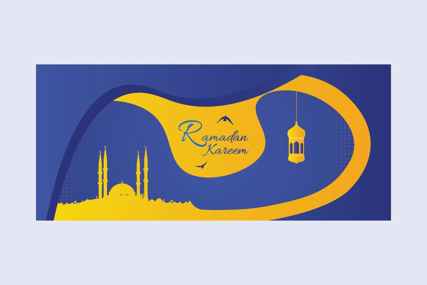 modèle et couverture de ramadan kareem, carte de voeux islamique, invitation, couverture de livre, brochure, bannière web, publicité. vecteur