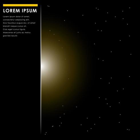 concept de données et de technologie numériques de luxe abstrait doré, arrière-plan vecteur