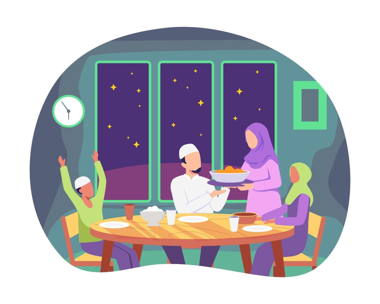 concept d'illustration de ramadan vecteur