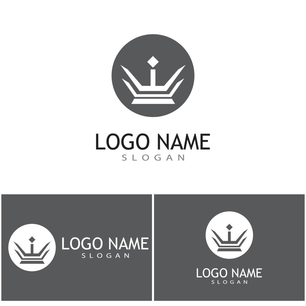 couronne logo modèle vecteur icône illustration design