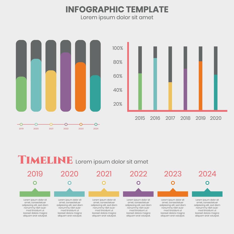 Ensemble d&#39;infographie d&#39;entreprise vecteur