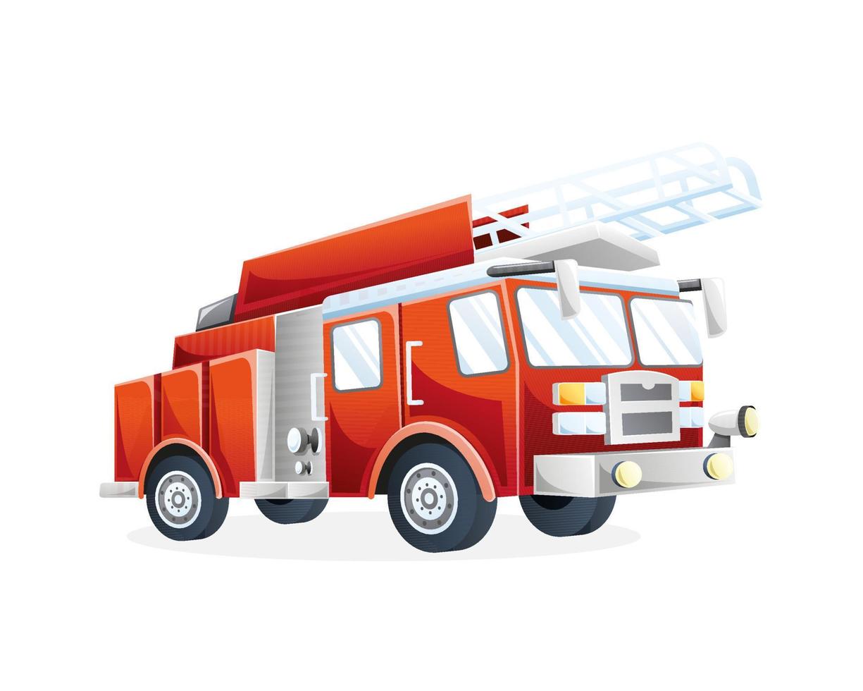 camion de pompiers illustration vectorielle vecteur
