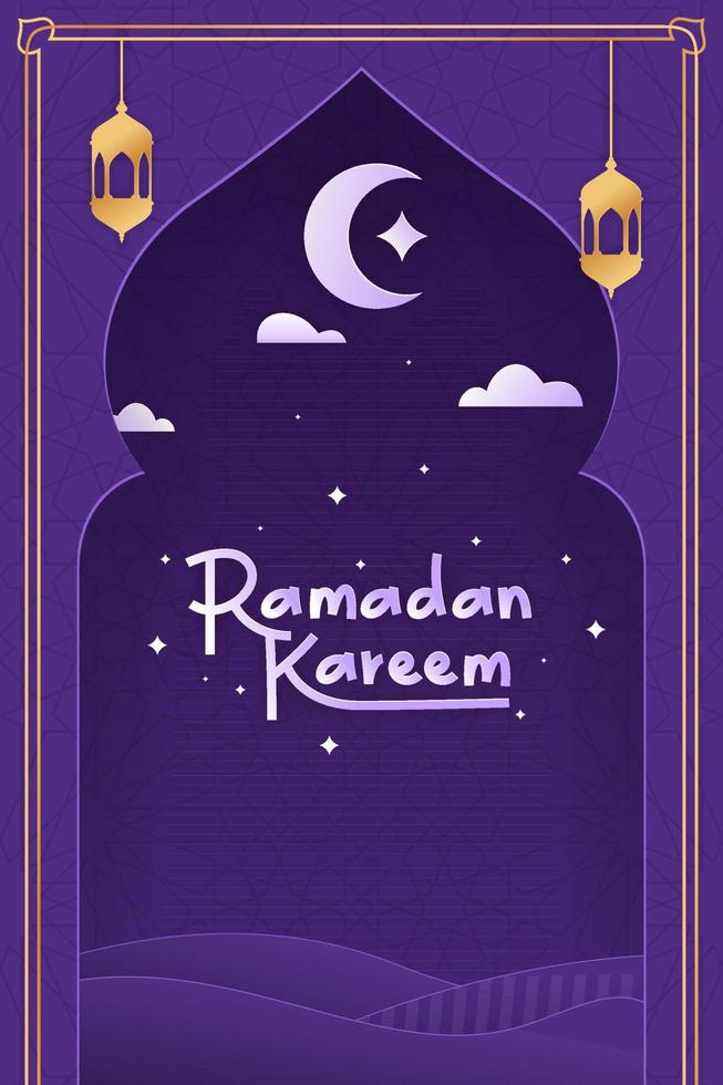 fond de ramadan kareem vecteur