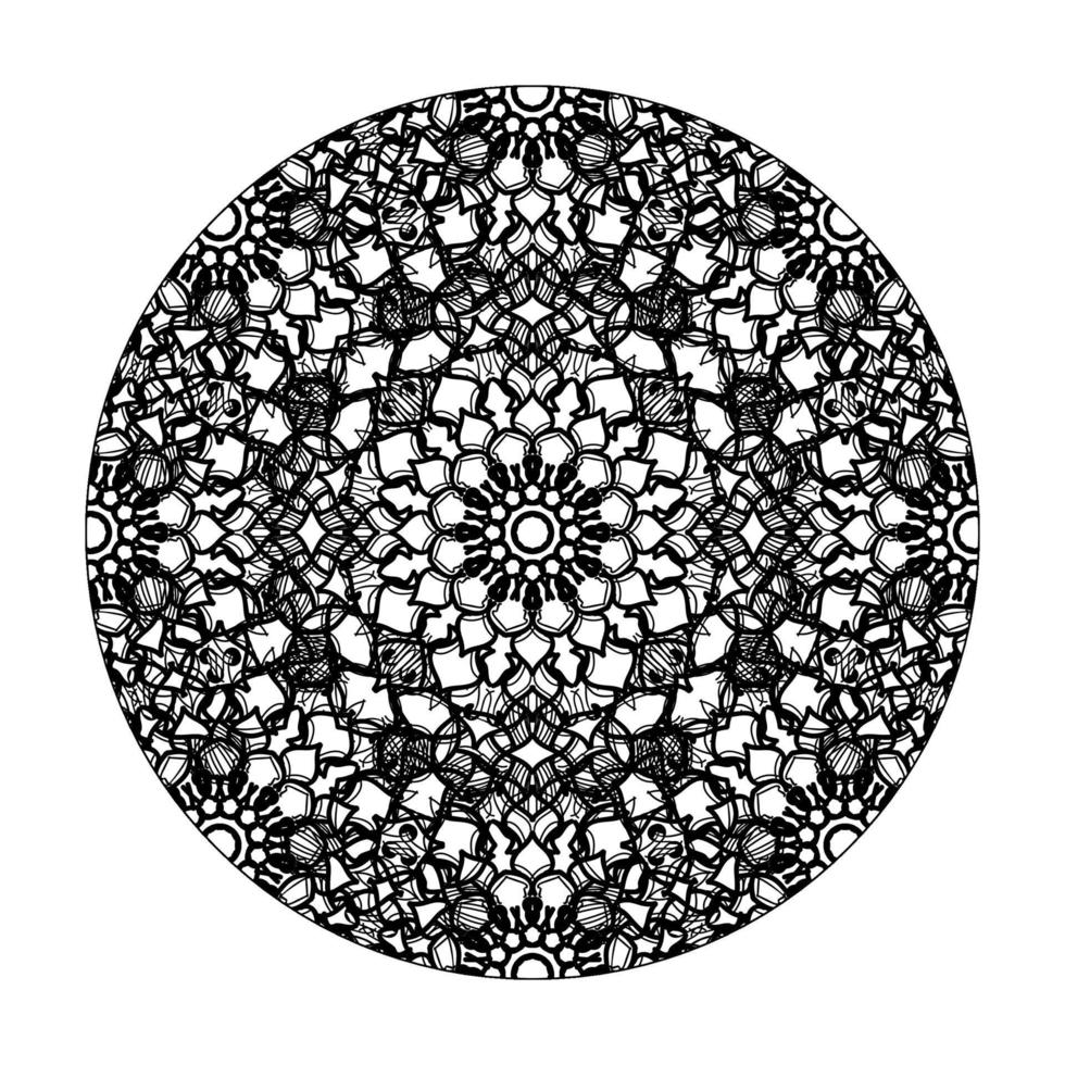 vecteur rond cercle abstrait. style mandala.